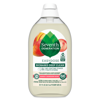 Seventh Generation EasyDose Ultra Concentrated Laundry Detergent - Mango and Mandarin - Front of Packack of Pack