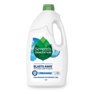 Seventh Generation Dish Gel - 42floz - Free and Clear - Front of Pack