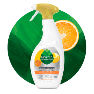 Seventh Generation Disinfecting Multi-Surface Cleaner - Spray Bottle - Lemongrass Citrus Scent