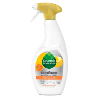 Seventh Generation Disinfecting Multi-Surface Cleaner - Spray Bottle - Lemongrass Citrus Scent - Front of Pack