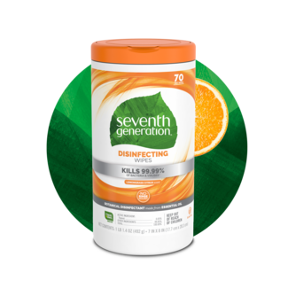 Seventh Generation Disinfecting Wipes - Lemongrass Citrus Scent