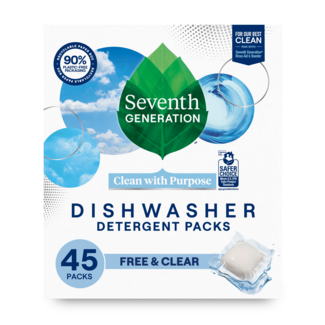 Seventh Generation Dishwasher Detergent Pack - 45 Count - Free and Clear - Front of Pack