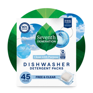 Seventh Generation Dishwasher Detergent Pack - 45 Count - Free and Clear