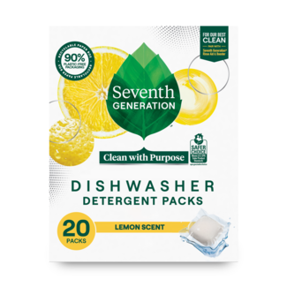Seventh Generation Dishwasher Detergent Pack - 45 Count - Lemon - Front of Pack