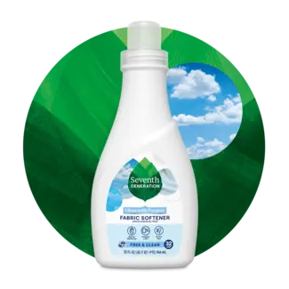 Seventh Generation Liquid Fabric Softener - Free and Clear - Front of Package