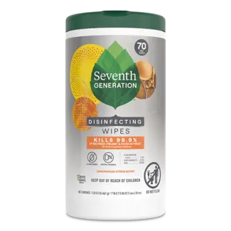 Front view: Disinfecting Wipes - Lemongrass Citrus