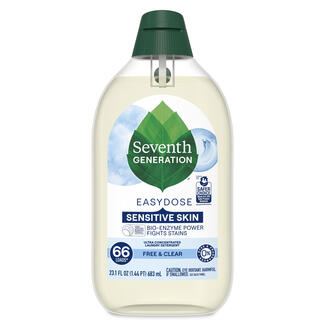 Seventh Generation Easy Dose Ultra Concentrated Detergent Free and Clear Front of Pack