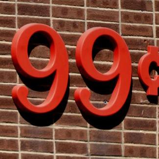 99 Cent Sign