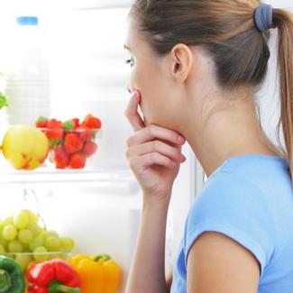 Woman Looking in Refrigerator