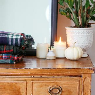 Candles on Dresser