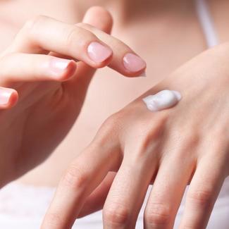 Lotion on Hands
