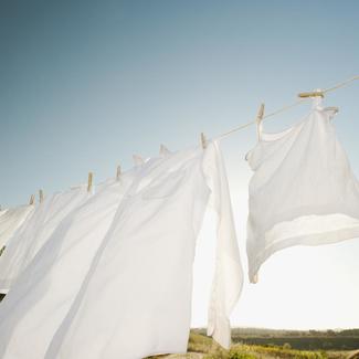 Laundry drying on Line