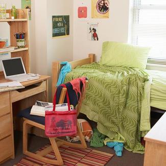 Messy dorm room 