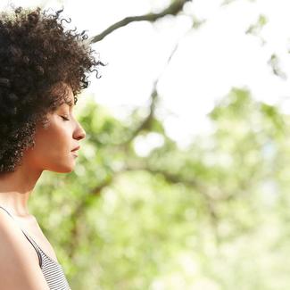 Woman Relaxing in the Sun