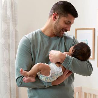 Man holding baby