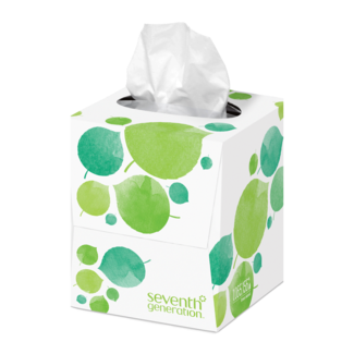 100% Recycled Facial Tissue back