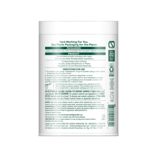 Zero Plastic Laundry Detergent Powder back