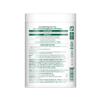 Zero Plastic Dishwasher Detergent Powder back