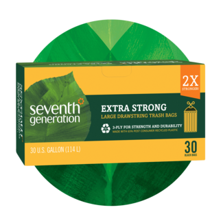 Extra Strong Large Drawstring Trash Bags front