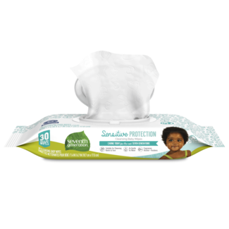 Sensitive Protection Cleansing Baby Wipes, Flip-Top Dispenser
