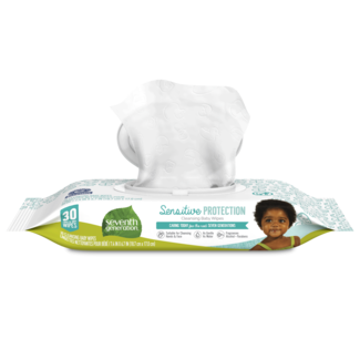 Sensitive Protection Cleansing Baby Wipes, Flip-Top Dispenser