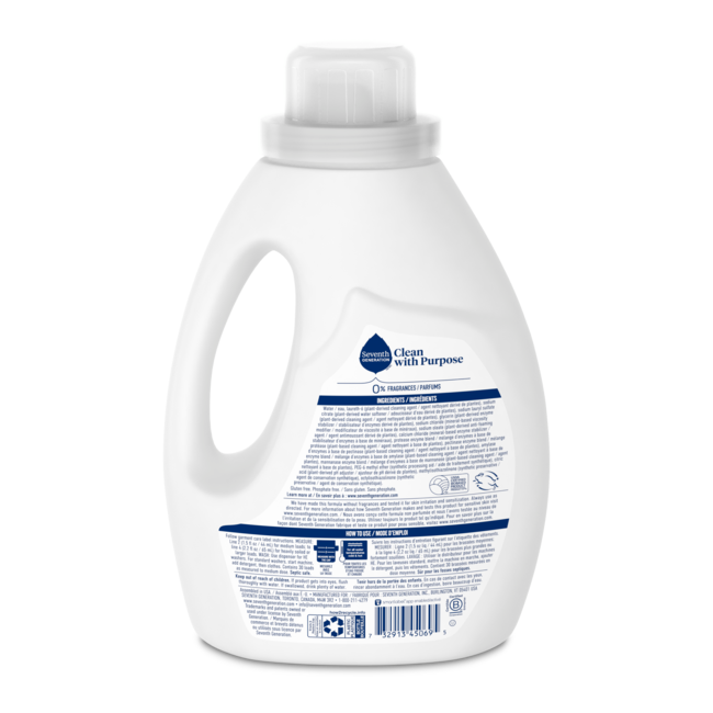 Baby Liquid Laundry Detergent Free & Clear Seventh Generation