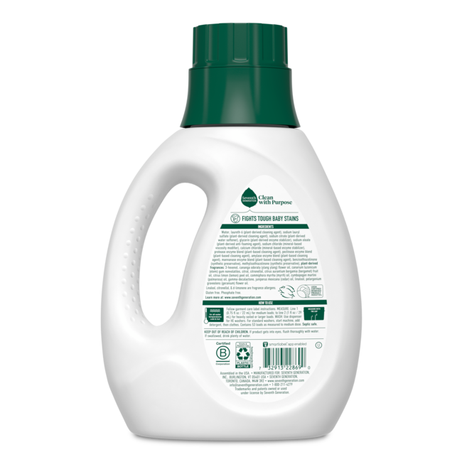 Concentrated Baby Laundry Detergent Fresh Scent Seventh Generation