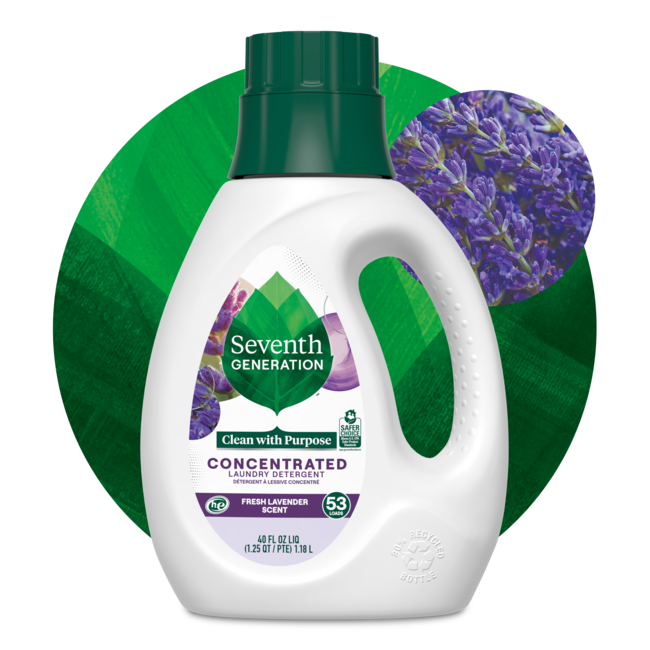 Concentrated Laundry Detergent Fresh Lavender Seventh Generation