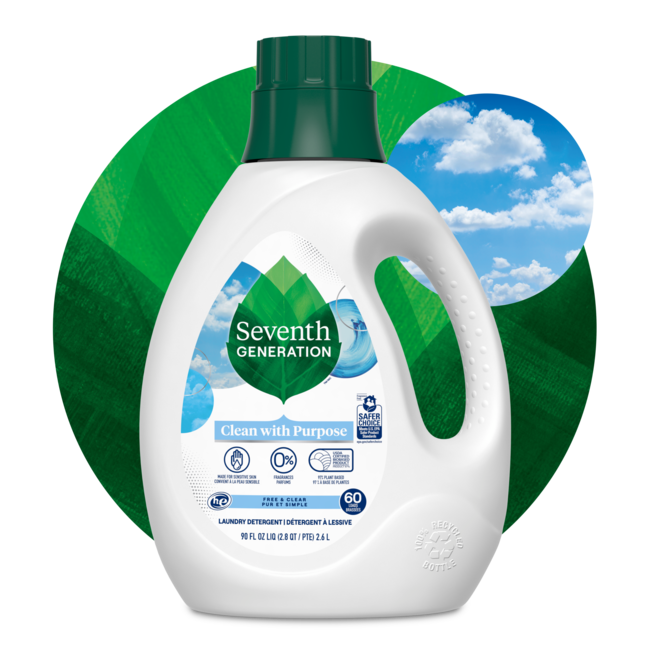 Liquid Laundry Detergent Free & Clear Seventh Generation