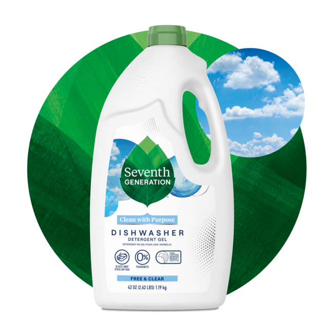 Dishwasher Detergent Gel Free & Clear Seventh Generation