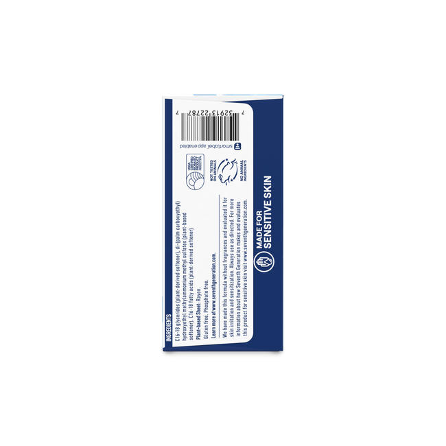Fabric Softener Sheets Free & Clear Seventh Generation