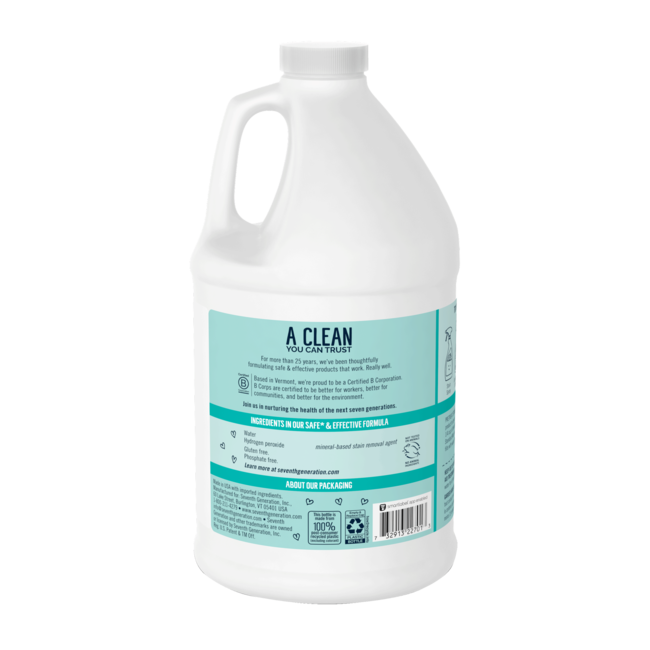 Chlorine Free Bleach Free & Clear Seventh Generation