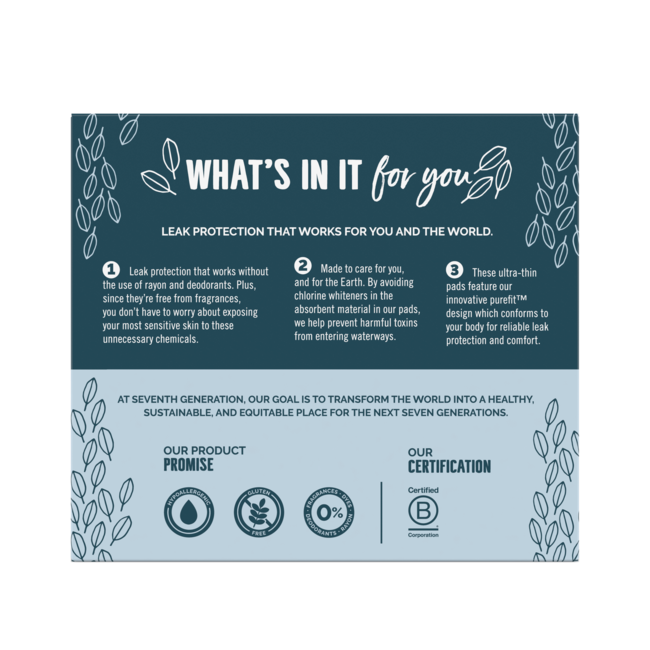 Organic Cotton Tampons Regular Absorbency Seventh Generation