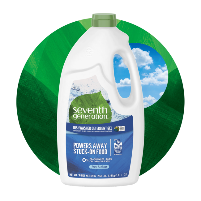 Dishwasher Detergent Gel Free & Clear Seventh Generation
