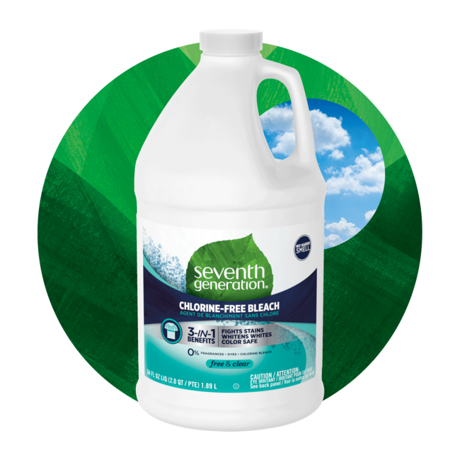 Chlorine Free Bleach Free & Clear Seventh Generation
