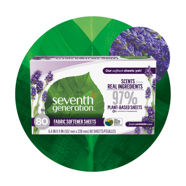 Fabric Softener Sheets Fresh Lavender Seventh Generation