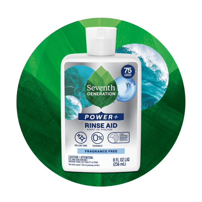 Power+™ Rinse Aid Fragrance Free Seventh Generation