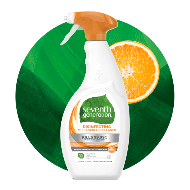 Disinfecting MultiSurface Cleaner Lemongrass Citrus Seventh Generation