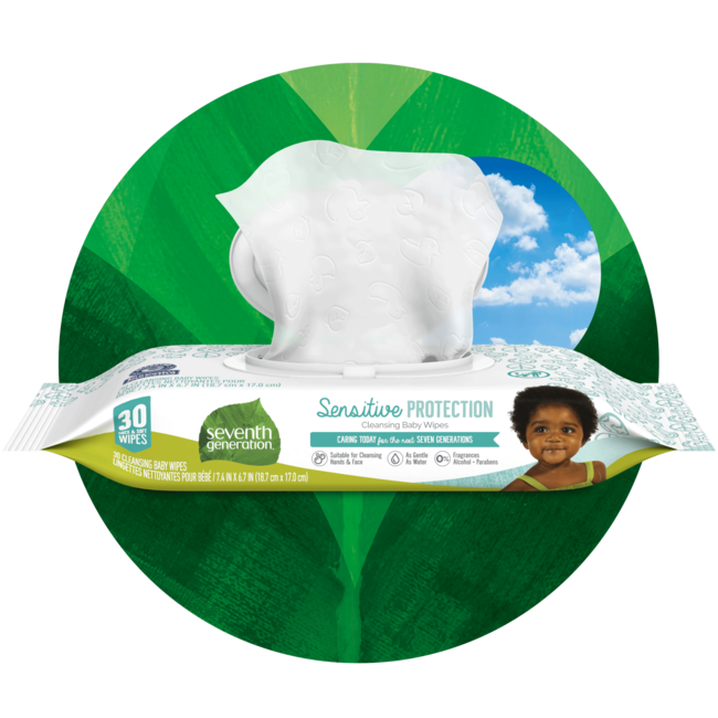 Baby Wipes Flip Top Dispenser Seventh Generation