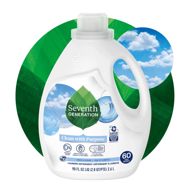 Liquid Laundry Detergent Free & Clear Seventh Generation