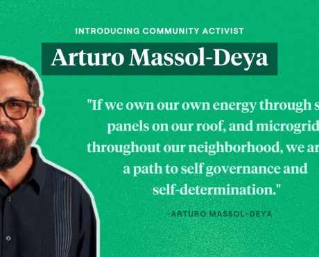 Auturo Massol Deya speaks about solar panels, microgrids, and self govermance