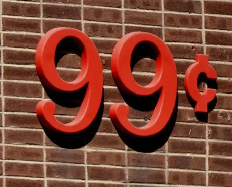 99 Cent Sign