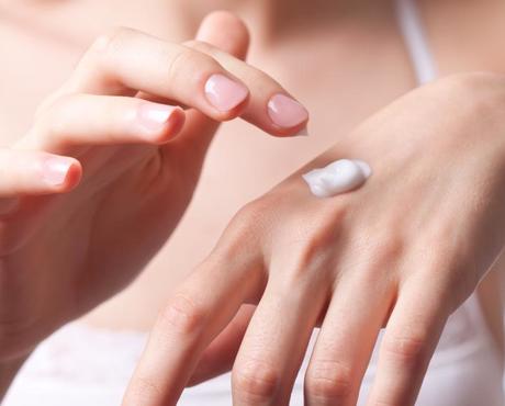 Lotion on Hands
