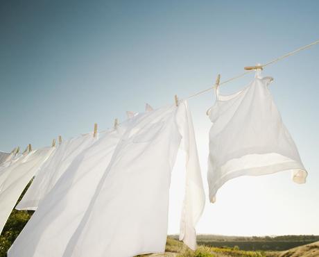 Laundry drying on Line