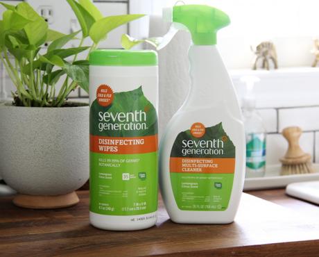 Seventh Generation Disinfectant Products in Kitchen
