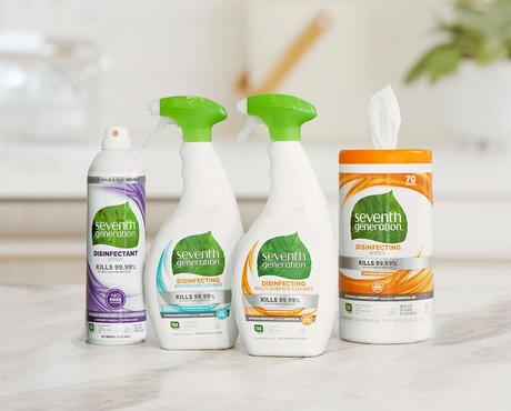 Disinfecting Products on Counter