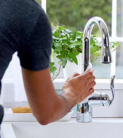 Disinfecting wipes in use