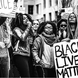 BLM THRIVE Agenda - People at a rally