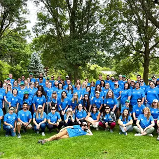 Image of group of Seventh Generation employees posing for photo